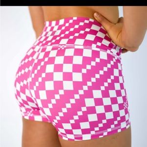 Fleo pink Power Mid High Short 3.75" - Mid High Rise